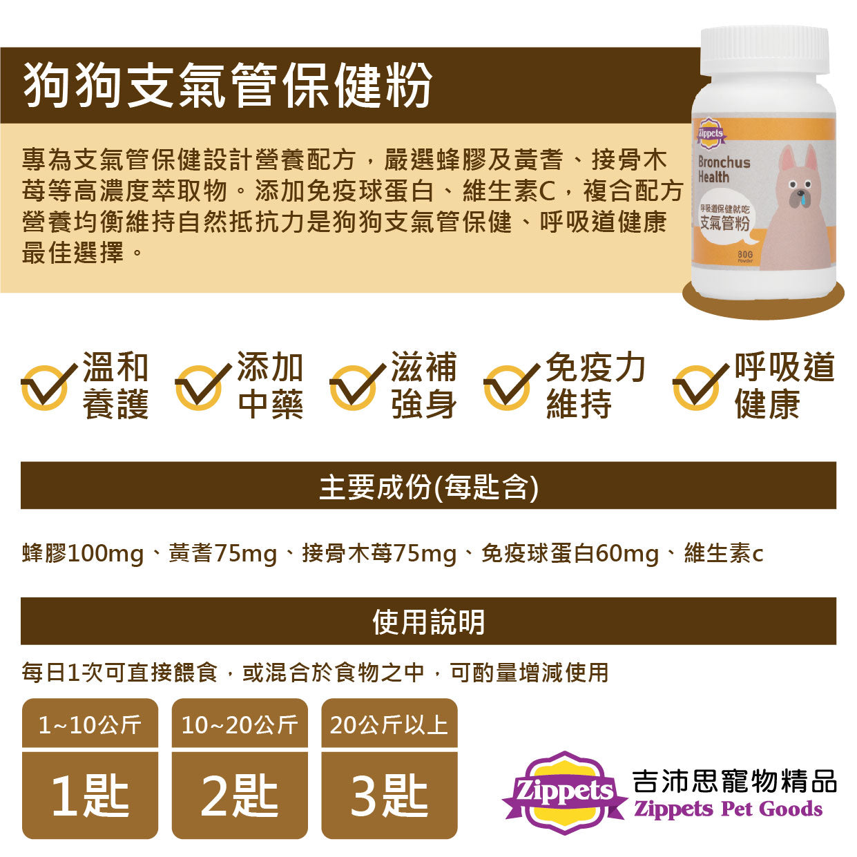 支氣管保健粉 (犬用)